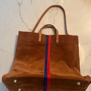 Clare V suede tote bag
